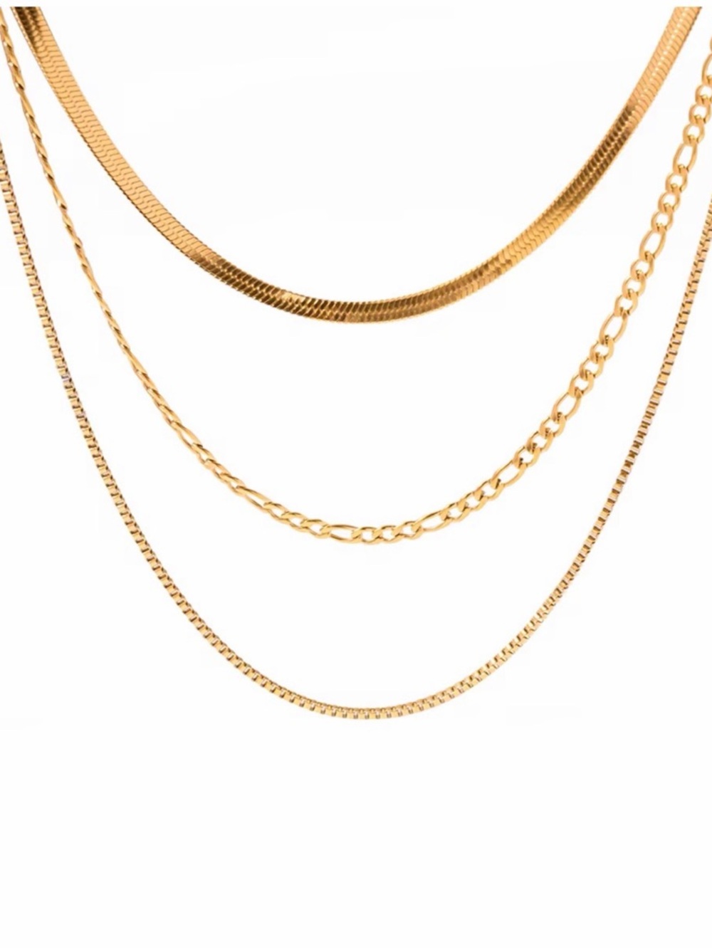 18K Gold Plated Layered Necklace